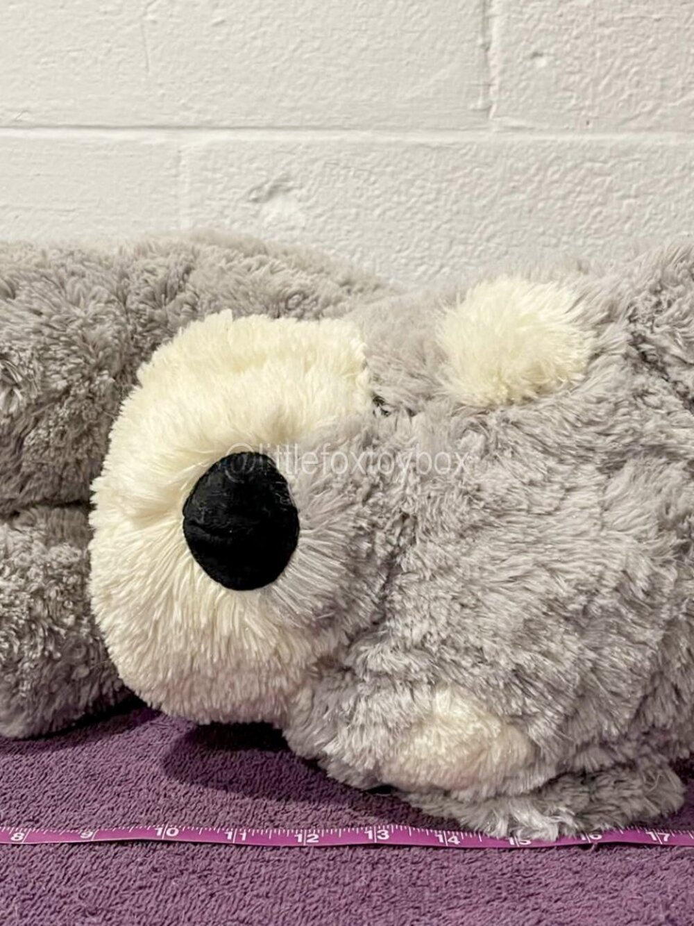 🐶 HugFun Schnauzer Type Dog Plush 16" Gray White 2018 Puppy Stuffed Animal ESSA - Picture 5 of 13